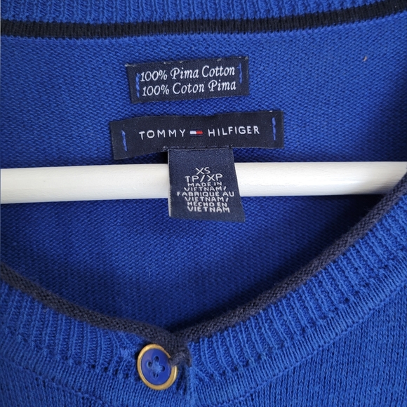 Royal Blue Cardigan with Gold Buttons - Picture 3 of 4